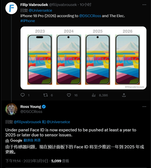 新绛苹果手机维修分享:屏下Face ID有什么优势？iPhone何时会有屏下Face ID？ 